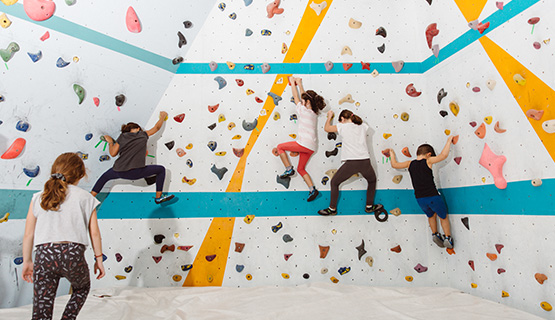 Indoor Climbing lesson for kids